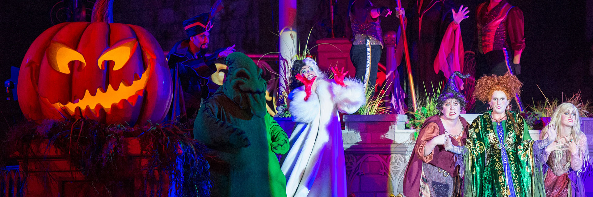 Hocus Pocus Villain Spectacular; Mickey's Not-So-Scary Halloween Party; Cruella