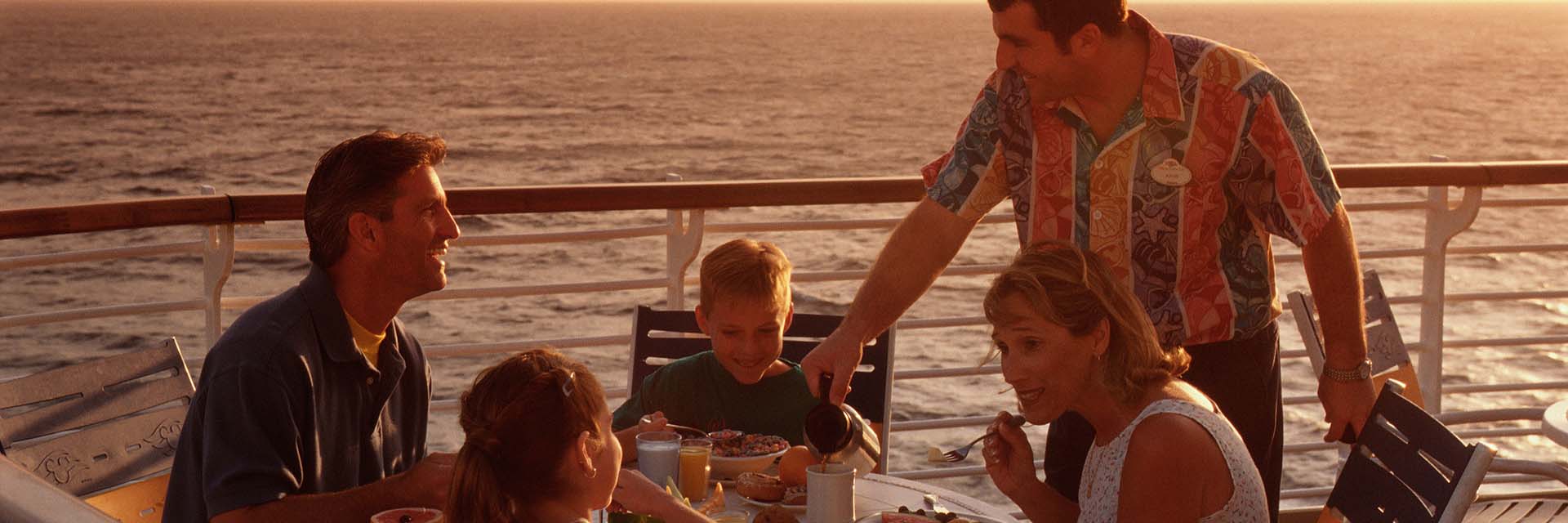 Dining on deck