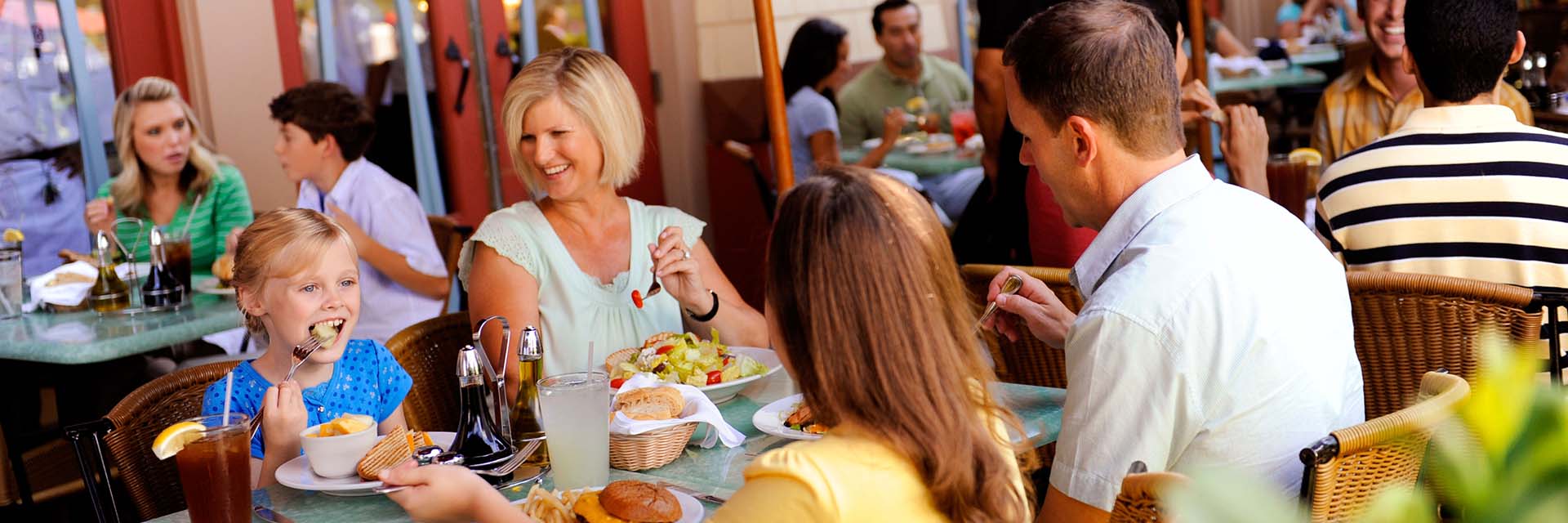 Family Dining; Mother; father; daughters