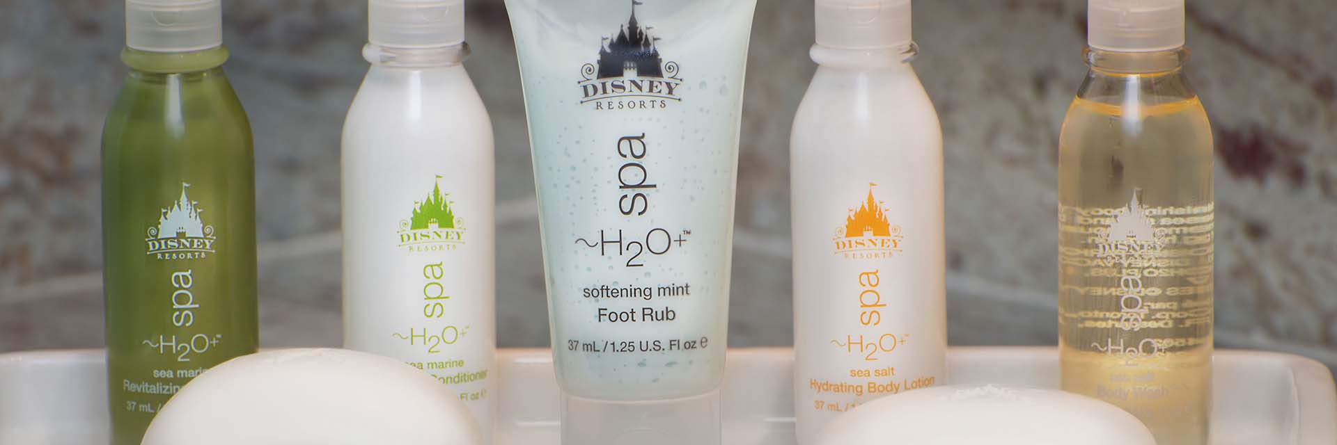 Resort shampoos and soaps