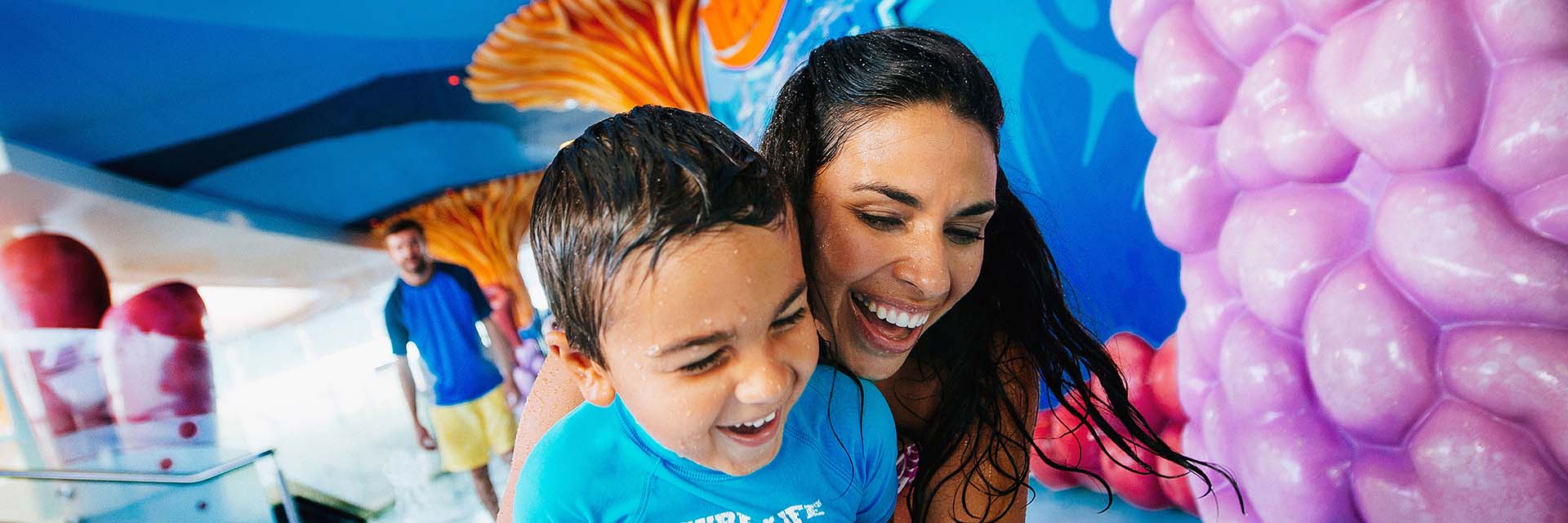 Mom and Child at Art of Animation; Nemo