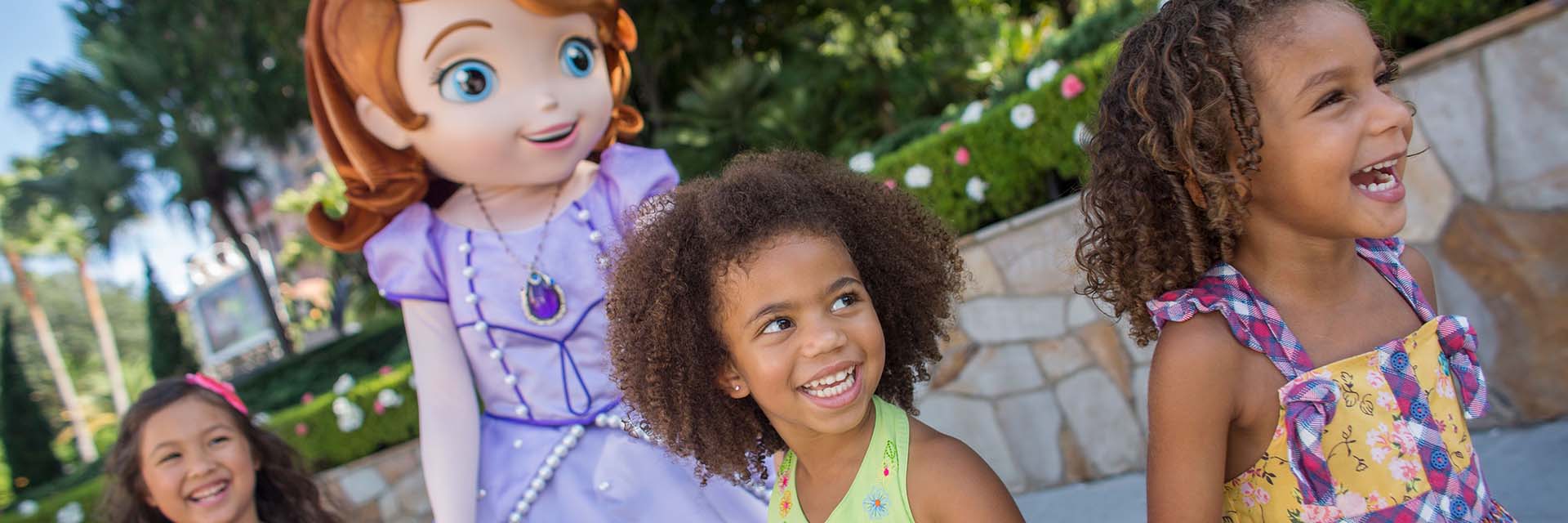 Sofia the First; AA little girls; Magic Kingdom