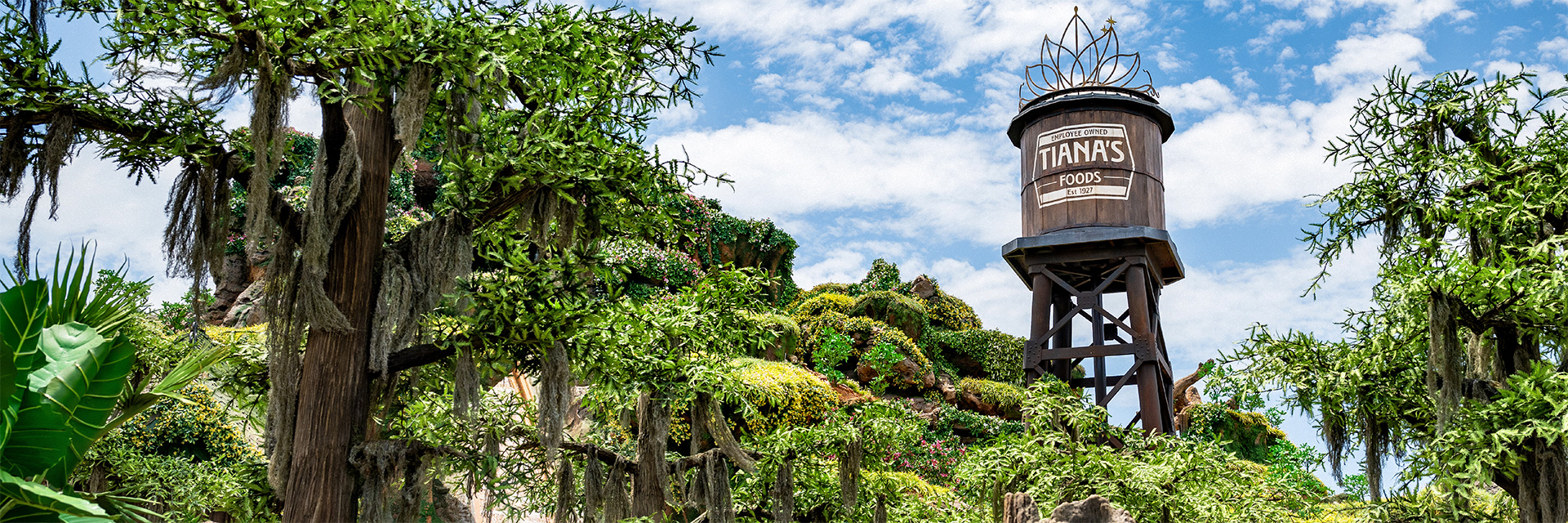 Tiana's Foods Water Tower - Tiana's Bayou Adventure